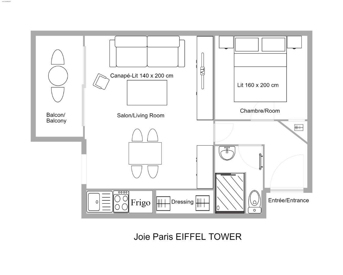 Ferienwohnung Joie Paris TOUR EIFFEL Exterior foto